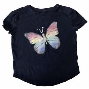 Gap Holographic Butterfly Tee Size 6/7